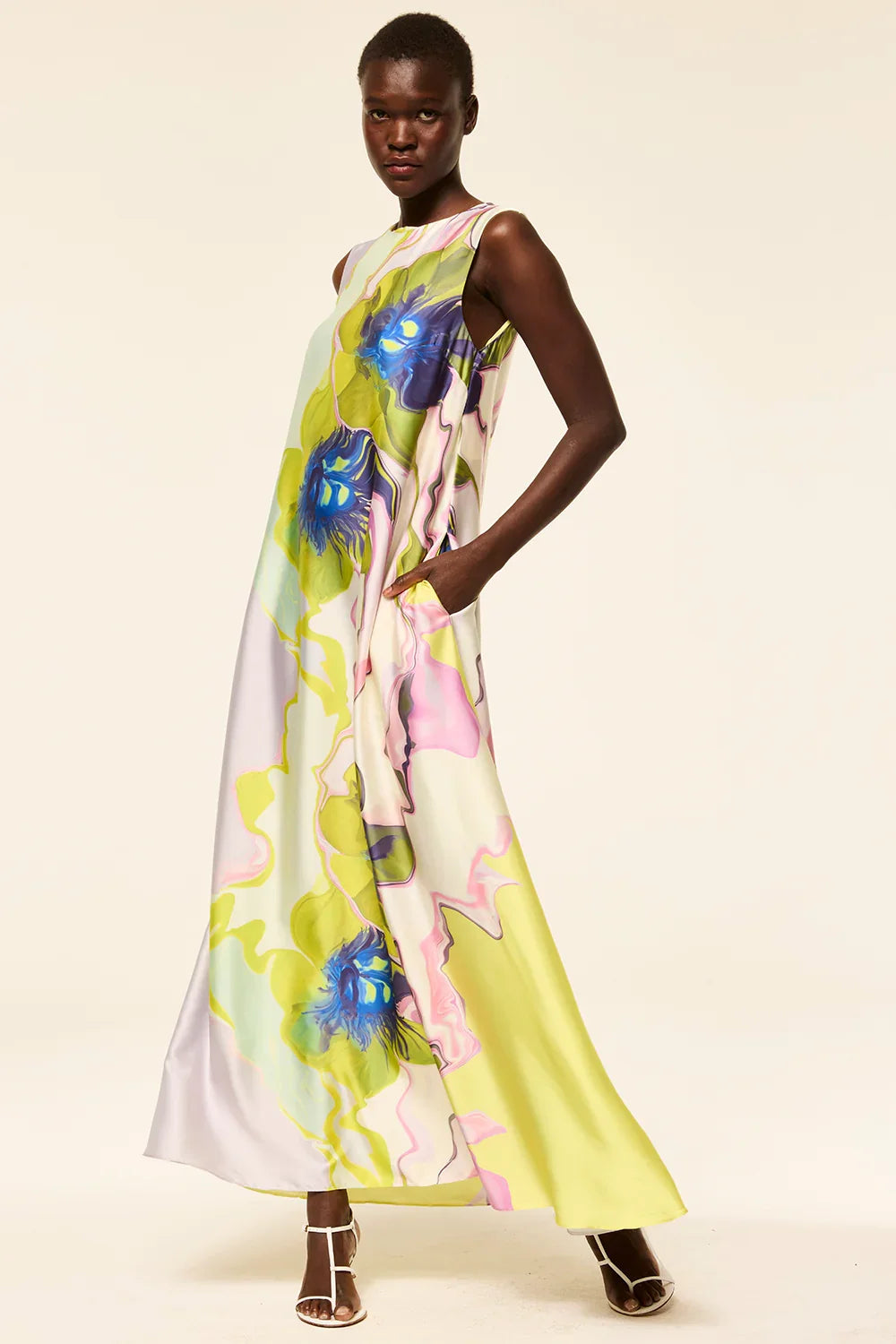 Sylvie Dress - Marble Flora by Misa | 25 South Boutiques