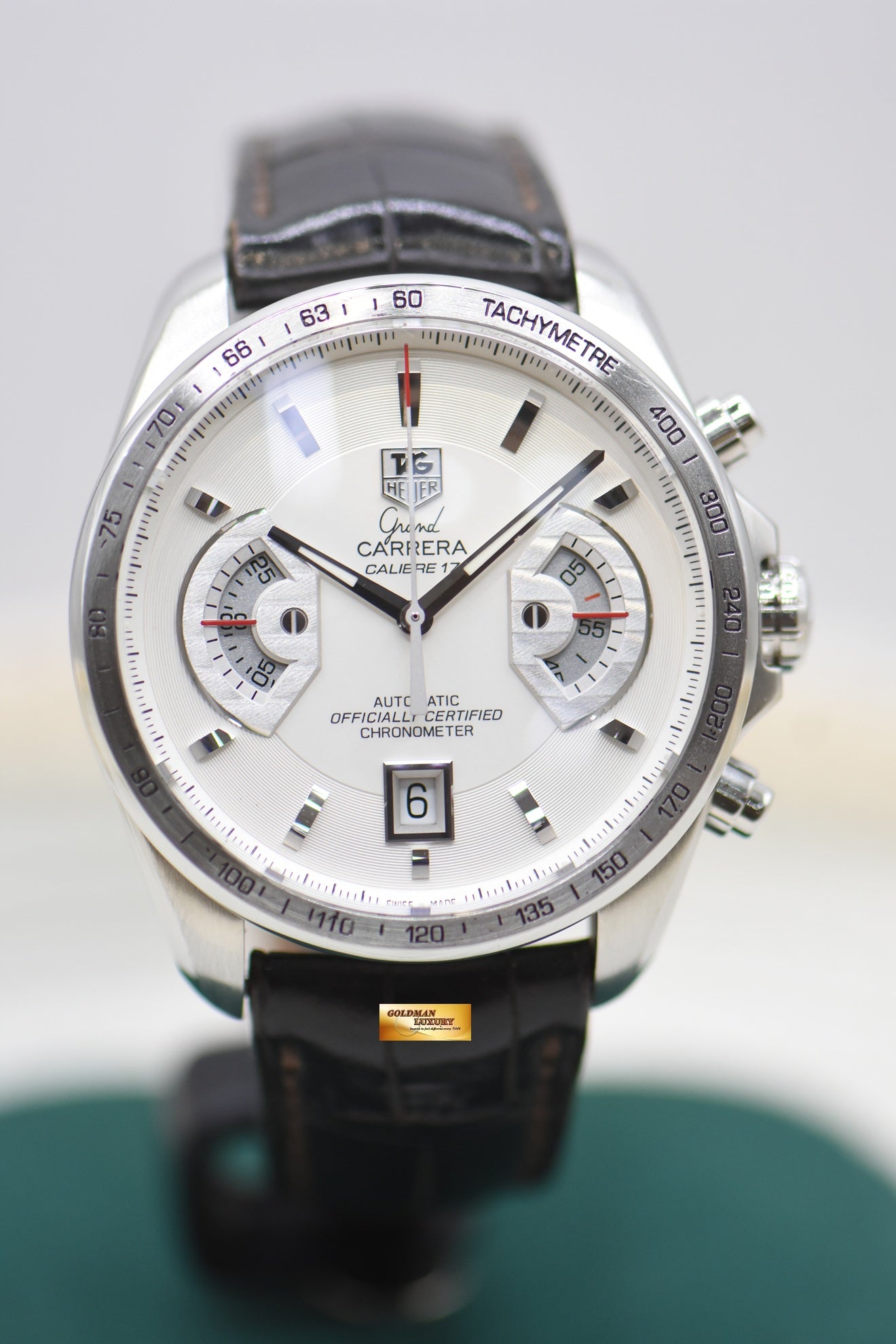 TAG HEUER GRAND CARRERA CHRONOGRAPH 43mm STEEL CALIBRE 17 AUTOMATIC CAV511B (MINT)