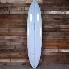 Harley Ingleby Mid 6 Thunderbolt Red 7'6 × 21 × 2 ¾ Surfboard - Light Blue • DAMAGED 1