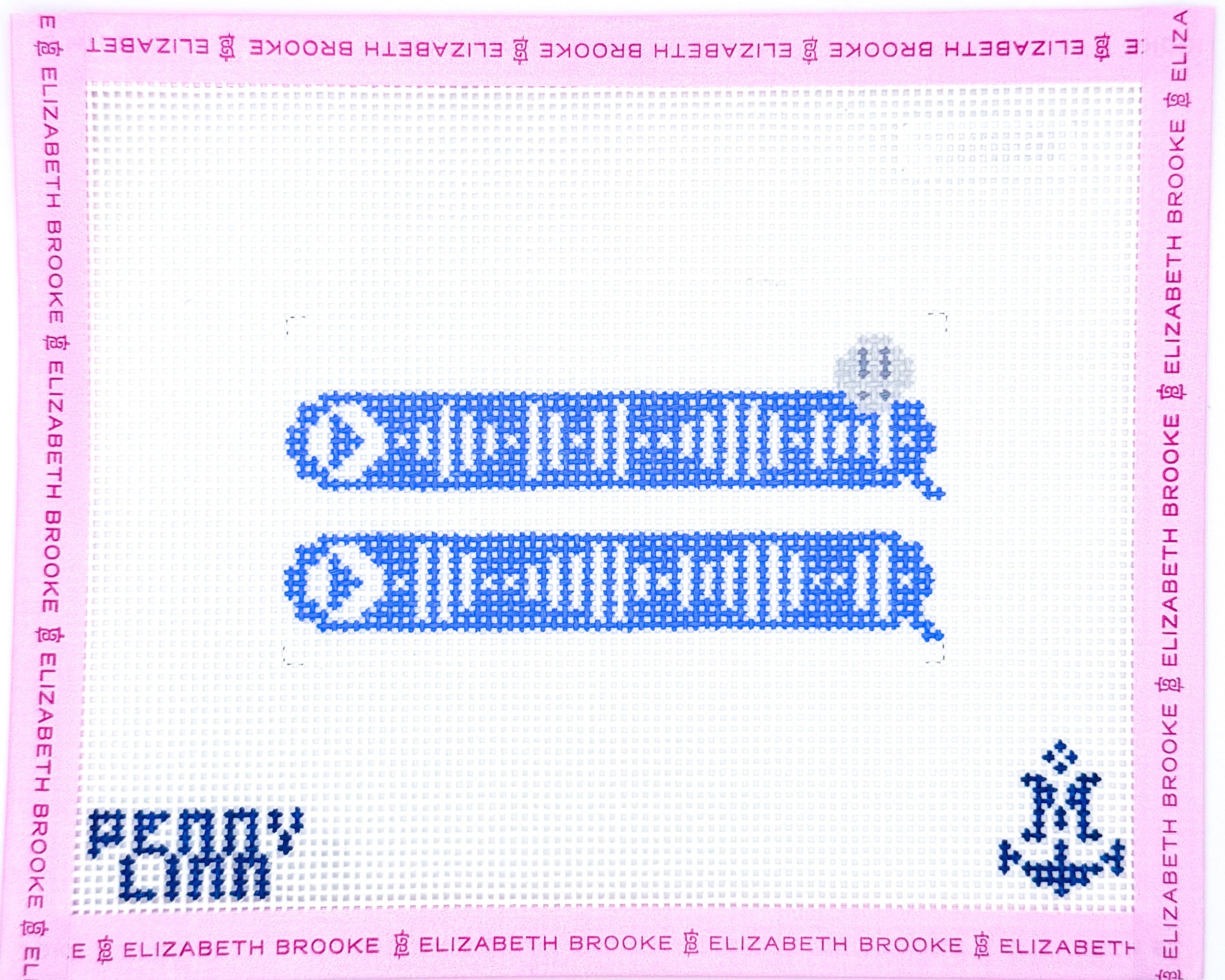 Voice Memo Bubble Needlepoint Canvas