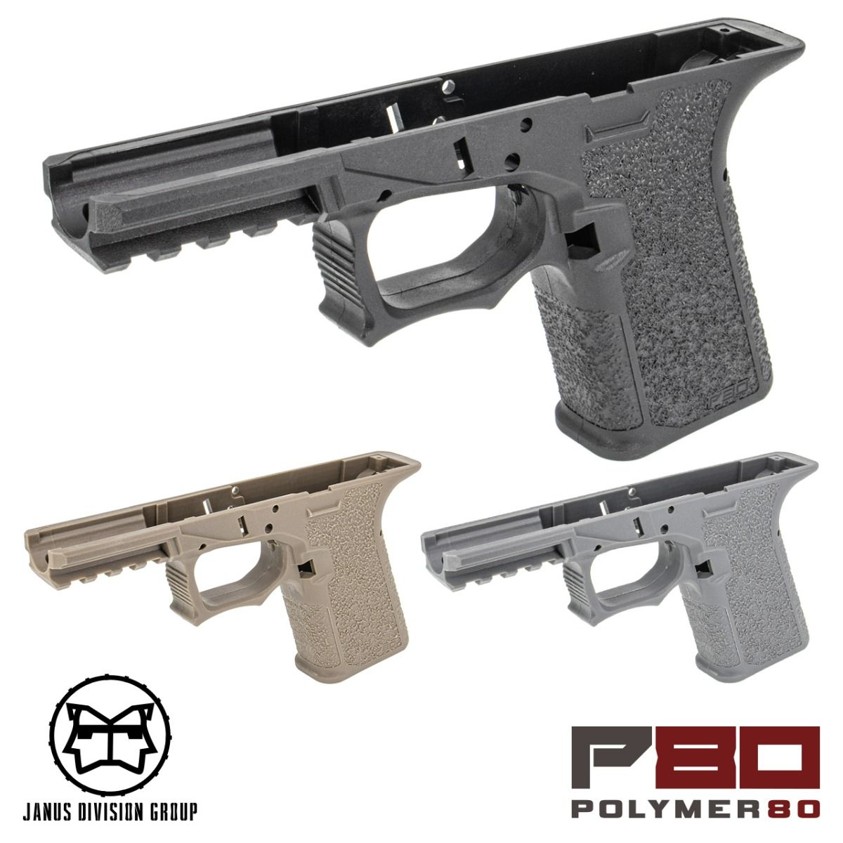 JDG P80 PF940C Compact Airsoft Frame for UMAREX / VFC G19 Gen3/TM 19 Gen3 GBB Series (G19 Gen3)