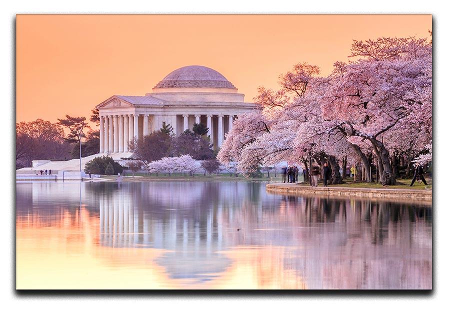 Jefferson Memorial during the Cherry Blossom Festival Canvas Print or Poster - Canvas Art Rocks - 1