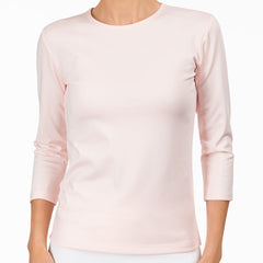 Shaped Knit Tee in Angelwing
