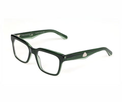 Maybach green acetate rectangular eyeglasses with clear lenses, designer frames for men and women