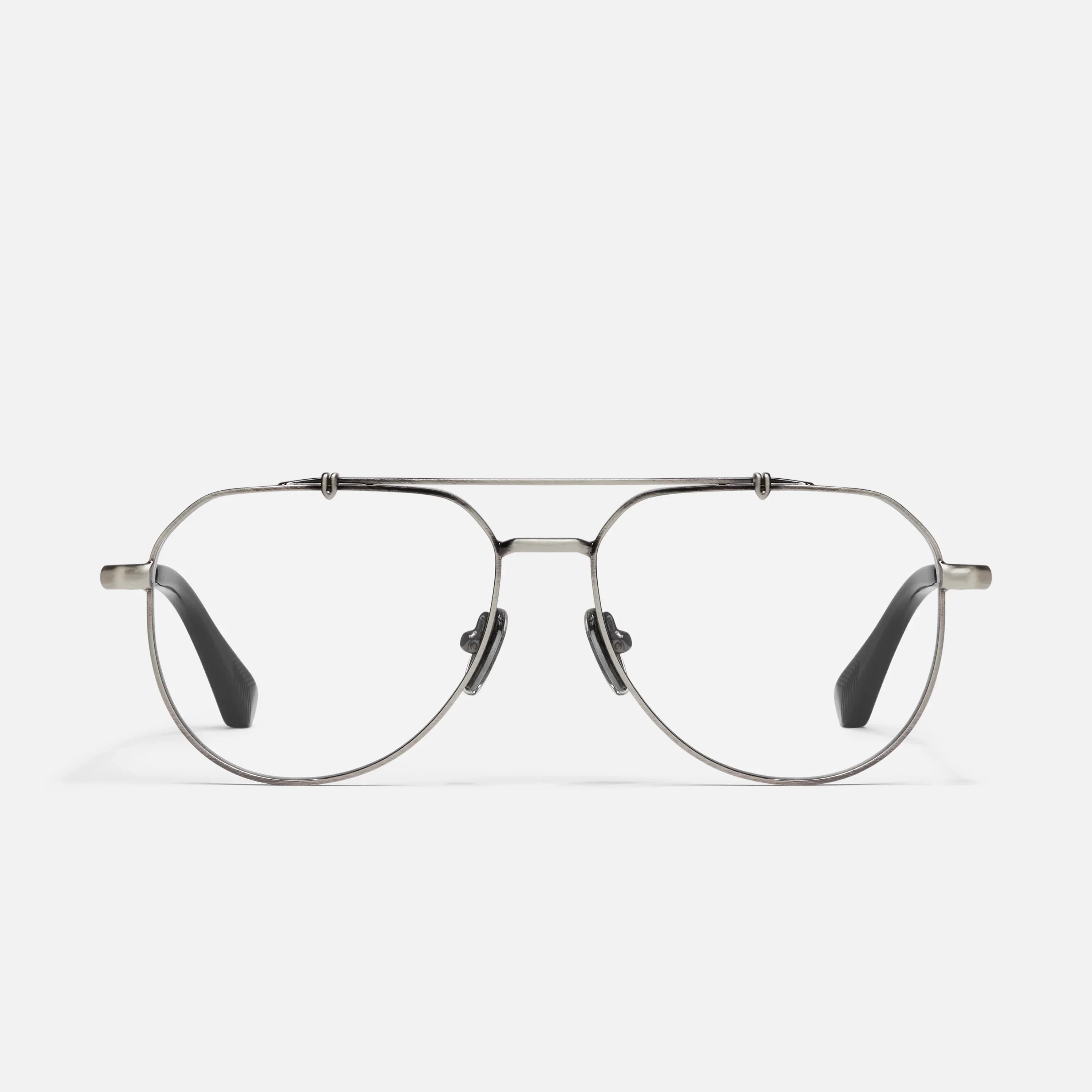 QUAY All Caps Optical Eyeglasses - Brushed Gunmetal (Exclusively In-Store)