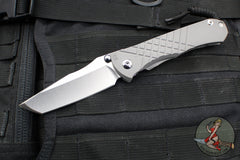 Chris Reeve Umnumzaan- Tanto Edge- Glass Blasted Titanium Handle-Stonewash Magnacut Blade UMN-1014