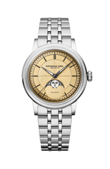 Raymond Weil Millesime Moonphase 35 mm, honey dial 2145-ST-10001