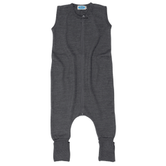 Reiff - Schlafsack mit Fuß ohne Arm Wolle/ Seide grau