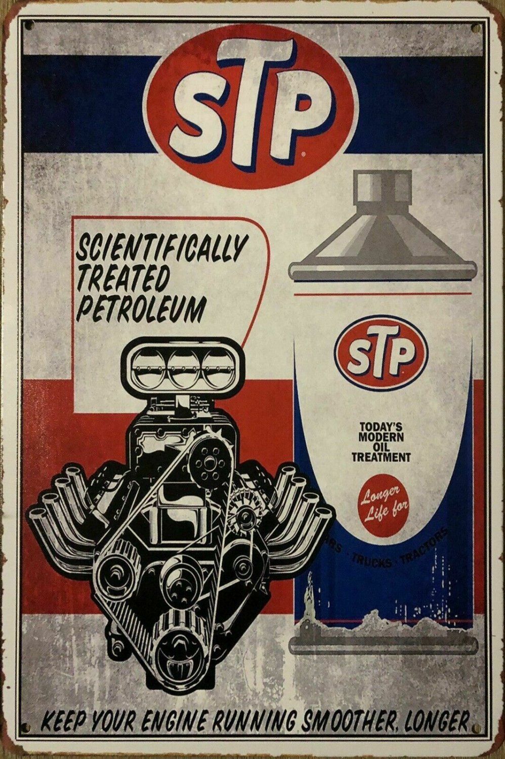 STP Rustic Look Vintage Metal Tin Sign MAN CAVE Shed Garage and Bar Sign - Tin Sign Factory Australia