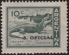 SCG3898 - Argentina 10c Yacaré Official Stamp