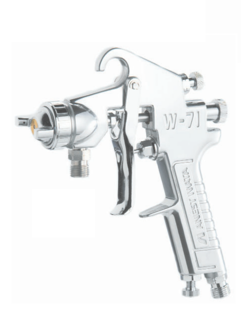 IWATA 3005 W-71 W71-02 Pressure Feed Spray Gun - Gun only