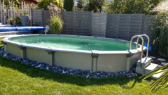Poolset Betonia oval 550x360x135cm