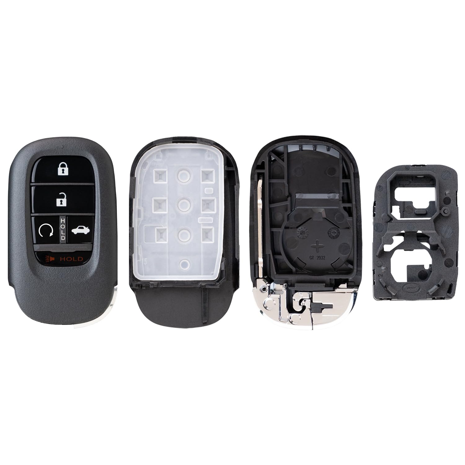 Smart Key Fob Shell Case for Honda Accord Civic 2022-2024 KR5TP-4 72147-T20-A11 (5 Button RS & Trunk)