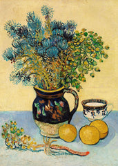 Still Life of Oranges and Lemons with Blue Gloves (1889)
