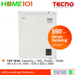 Tecno Chest Freezer with Digital Control 142L TCF 161R | TCF161R
