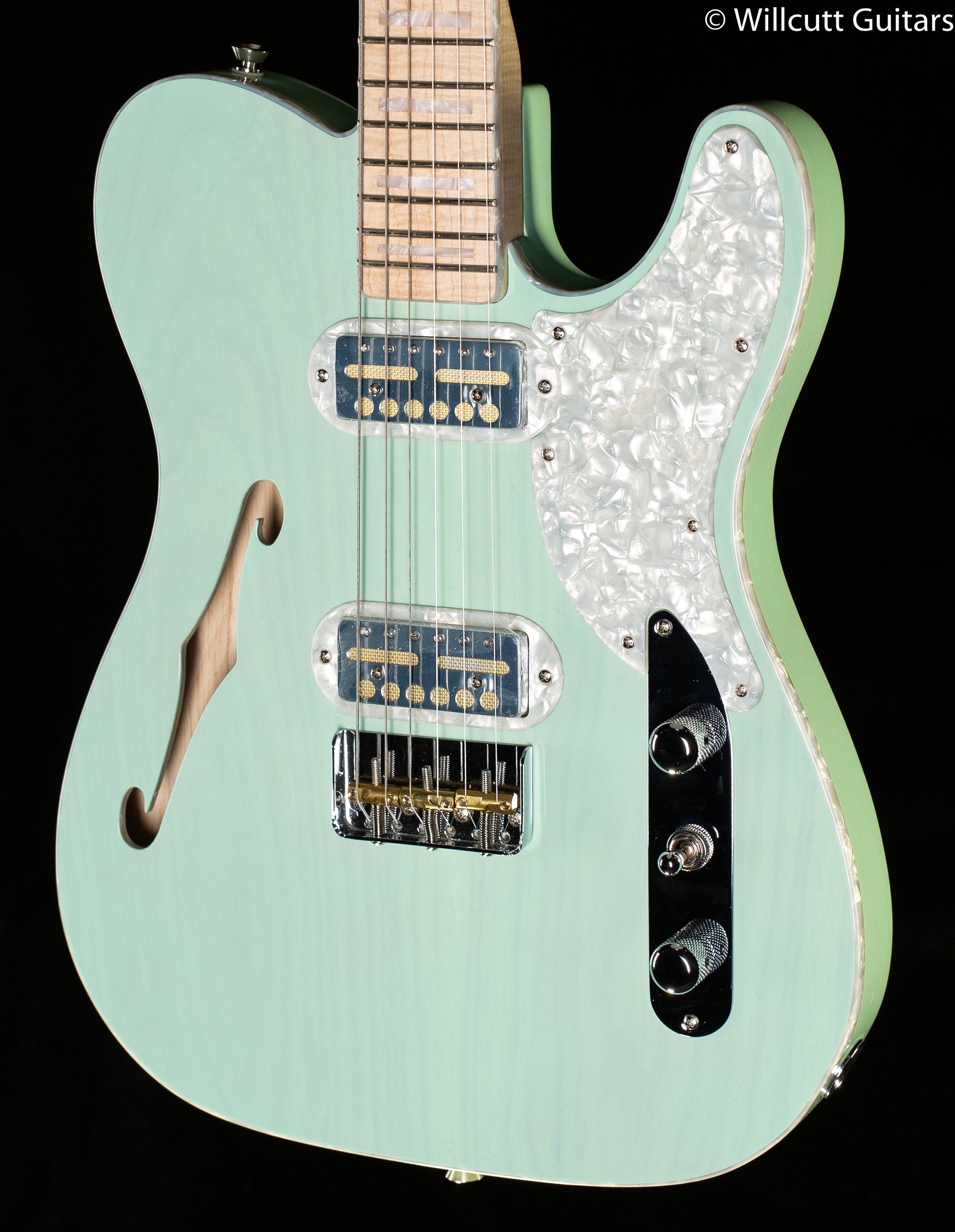 Fender Parallel Universe II Tele Magico Maple Fingerboard Transparent Surf Green (857)