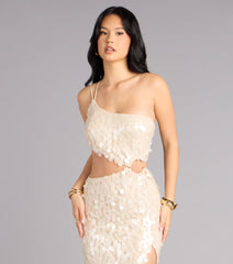 Blake Sequin Payette One Shoulder Formal Dress
