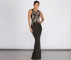 Deleah Formal Sleeveless Pearl Dress