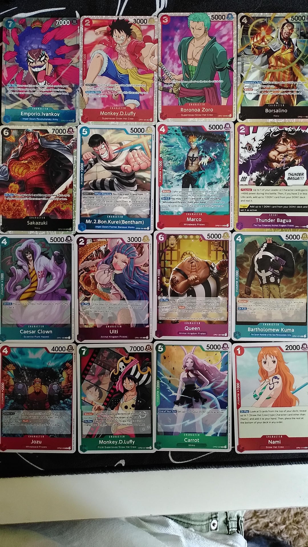 Are any of these worth anything (all shiny) : r/OnePiece