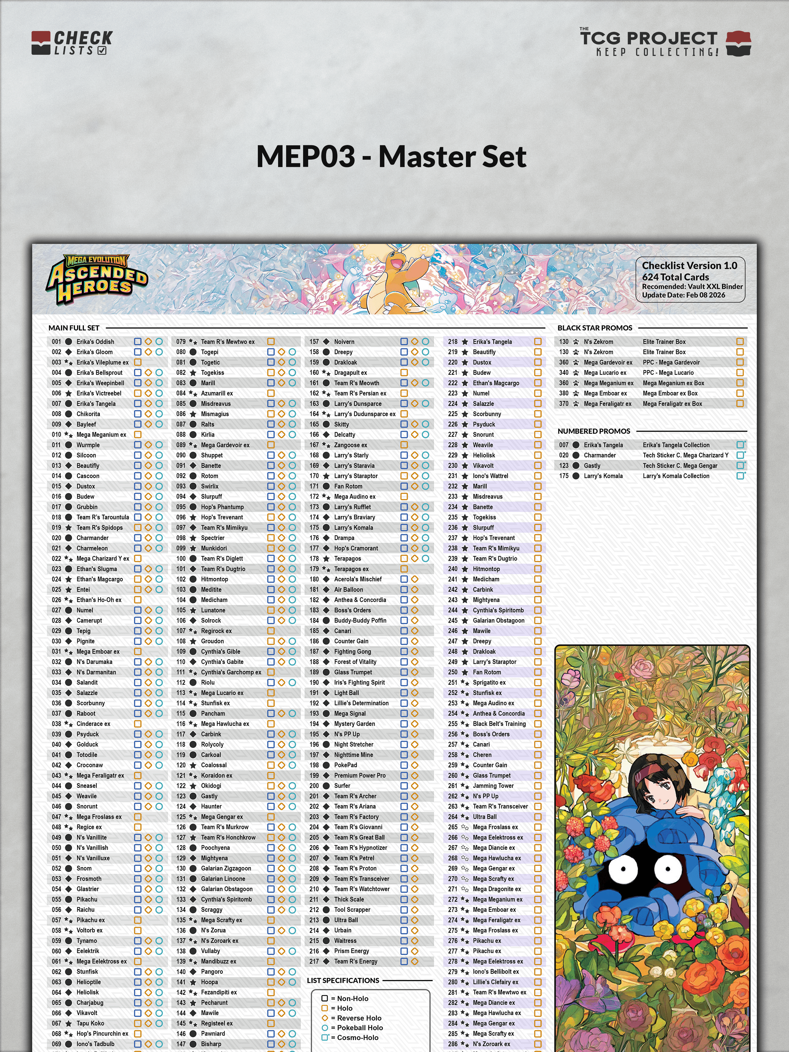 Ascended Heroes Master Check List *OC* : r/pokemoncards
