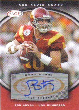 Autographed Football Cards John David Booty Autographed Football Card
