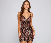 Elisa Sequin Bodycon Mini Dress