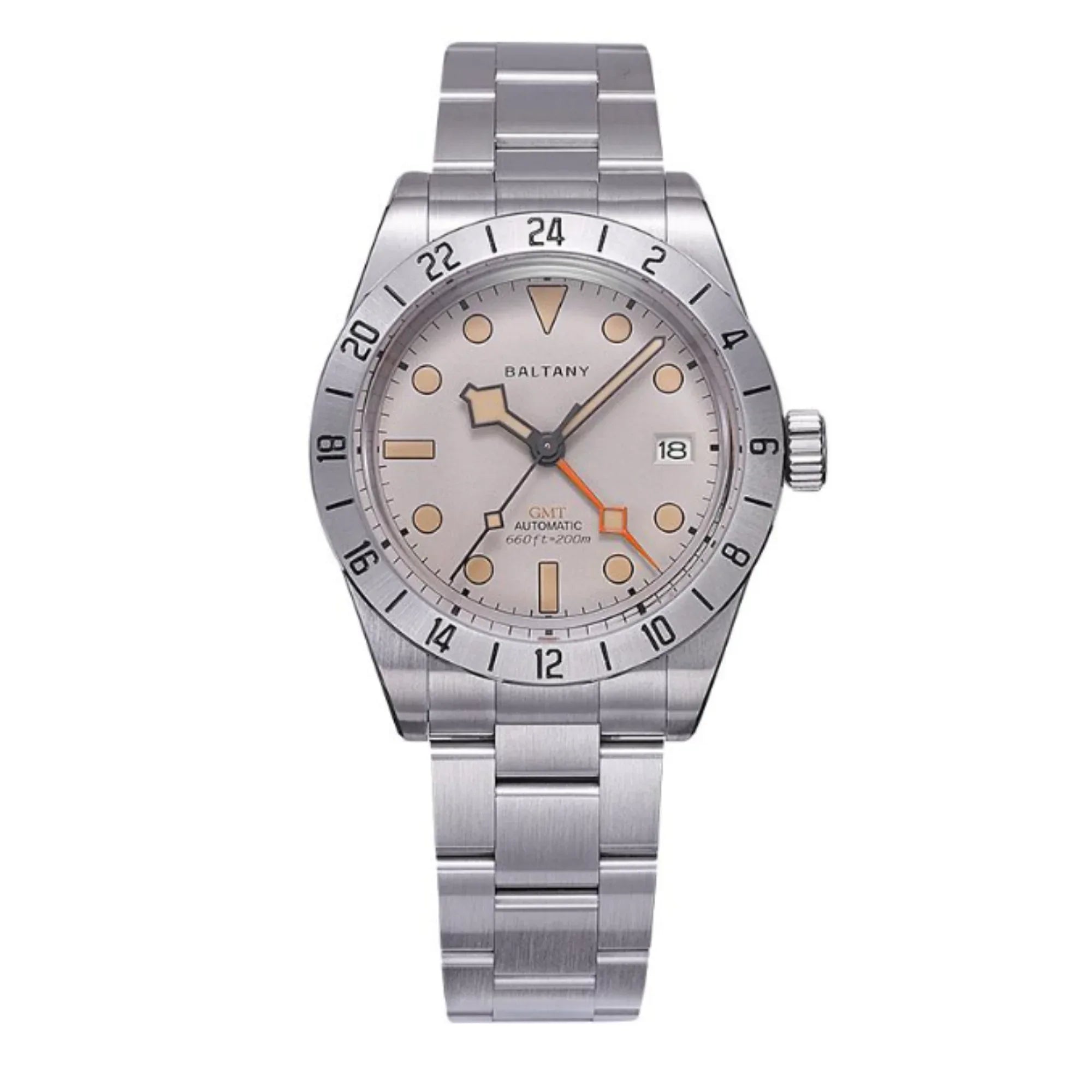 Baltany Affordable Retro NH34 GMT Automatic Watch S6073AB - DREAM WATCHES