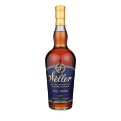 Weller Full Proof 750ml bottle from Buffalo Trace Distillery, wheated bourbon, 114 proof, Frankfort, Kentucky USA, bold flavor.