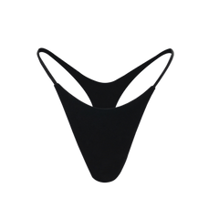 Swim String Thong Black
