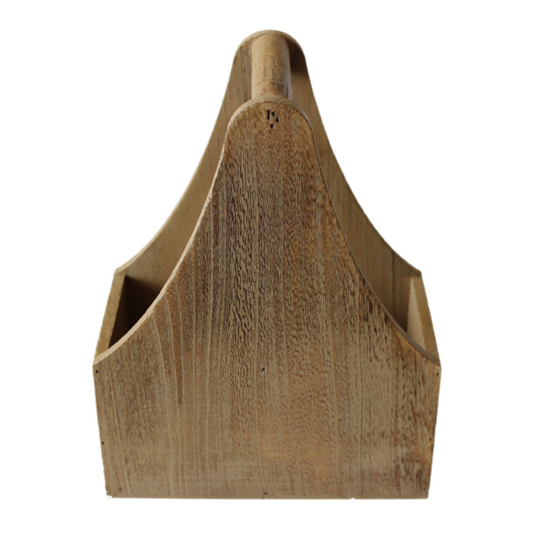 Oak Effect 2 Bottle Carrier | London Grocery
