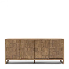 BUFFET 4 PORTES EN CHÊNE MASSIF 200 cm X 52 X 85 H AVEC 2 TIROIRS DISPONIBLE