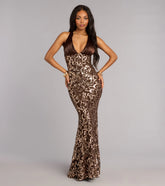 Tatum Sequin Lace-Up Mermaid Dress