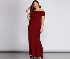 Plus Maddison Sleeveless Mermaid Dress
