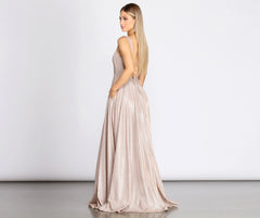 Emery Formal Glitter A-Line Dress