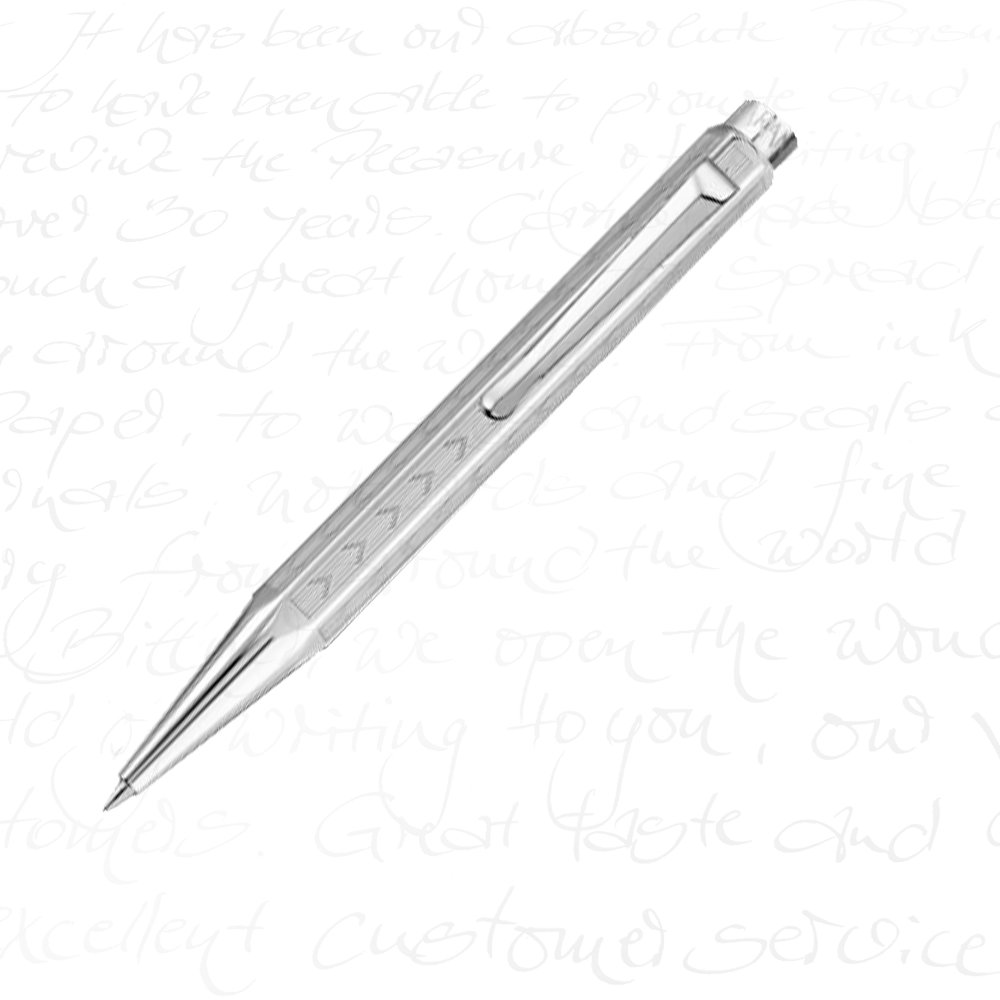 Caran d'Ache Ecridor XS Chevron Palladium Ballpoint Pen