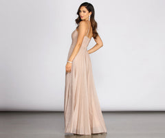 Lisa Glitter Lurex A-Line Dress