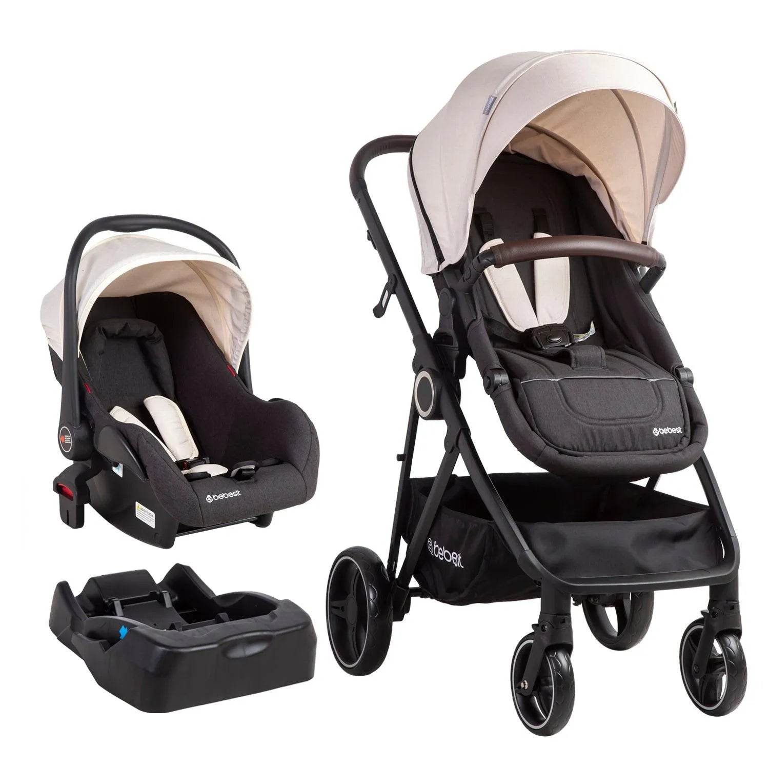 Coche Travel System Cosmos Beige, Bebesit - Kidsclub