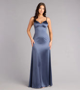 Casey Satin Low Back Mermaid Formal Dress