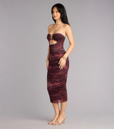 Just Enough Drama Tube Midi Dress