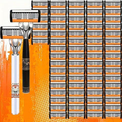72 lame e 2 manici - Rasoio di sicurezza classico