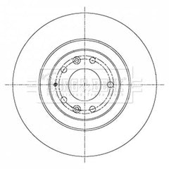 Borg & Beck Brake Disc Single Part No -BBD6030S