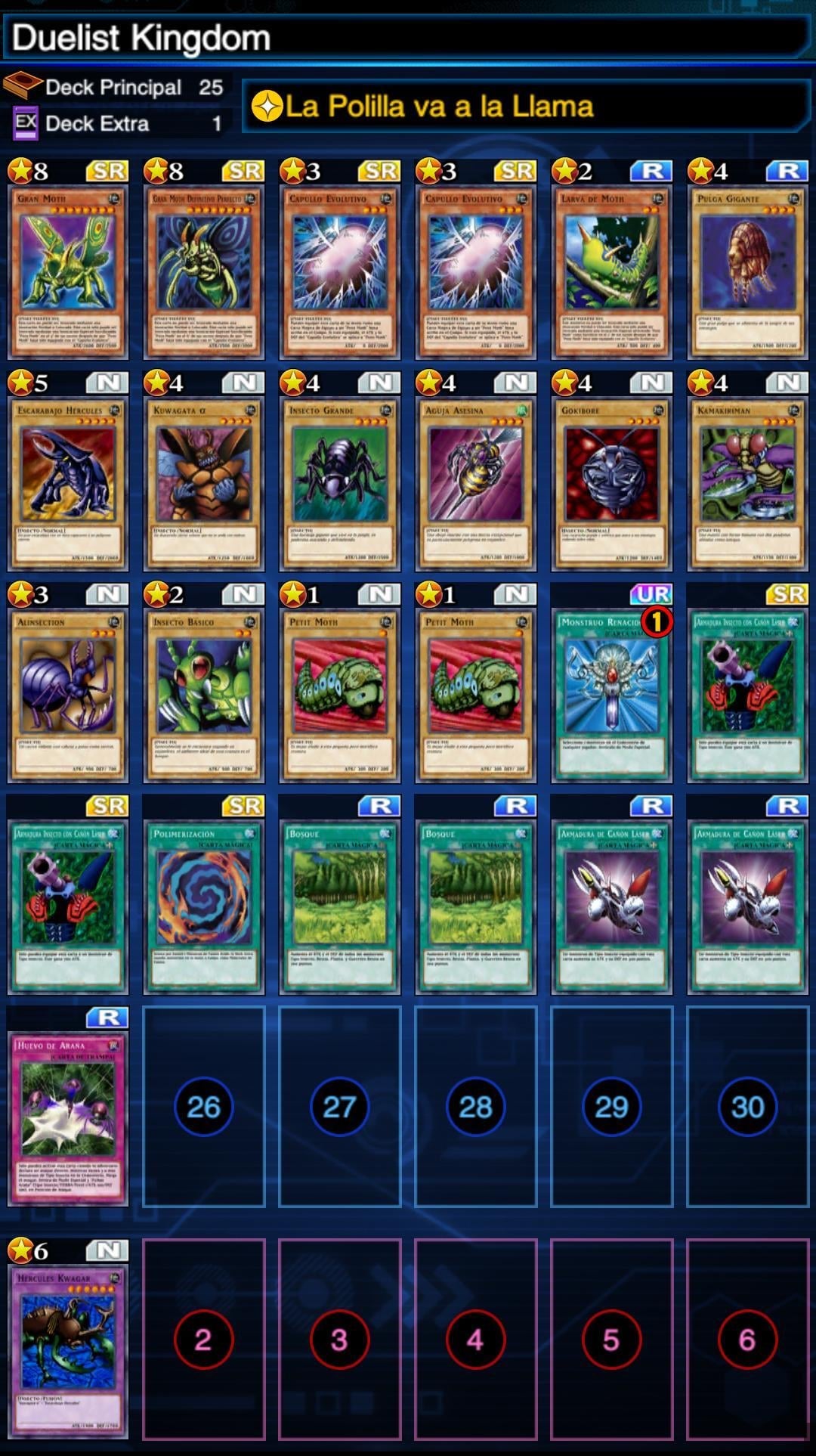 deck profile of INSECTOR HAGA / WEEVIL UNDERWOOD in the Duelist Kingdom for Yu-Gi-Oh! Duel Links. For those who are creating character decks, I will upload more soon. : r/DuelLinks
