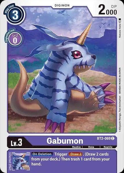 Digimon Trading Card Game Release Special Booster Common Gabumon BT2-069