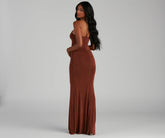 Moira Formal Open Back Lurex Dress