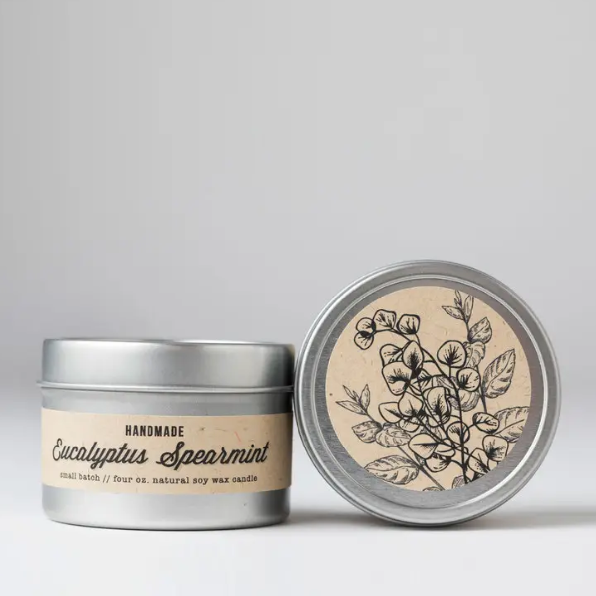 Candle Tin Eucalyptus Spearmint