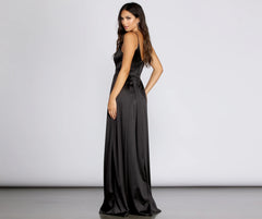 Avery Satin Ball Gown