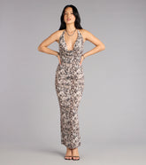 Strike Again Snake Print Maxi Dress