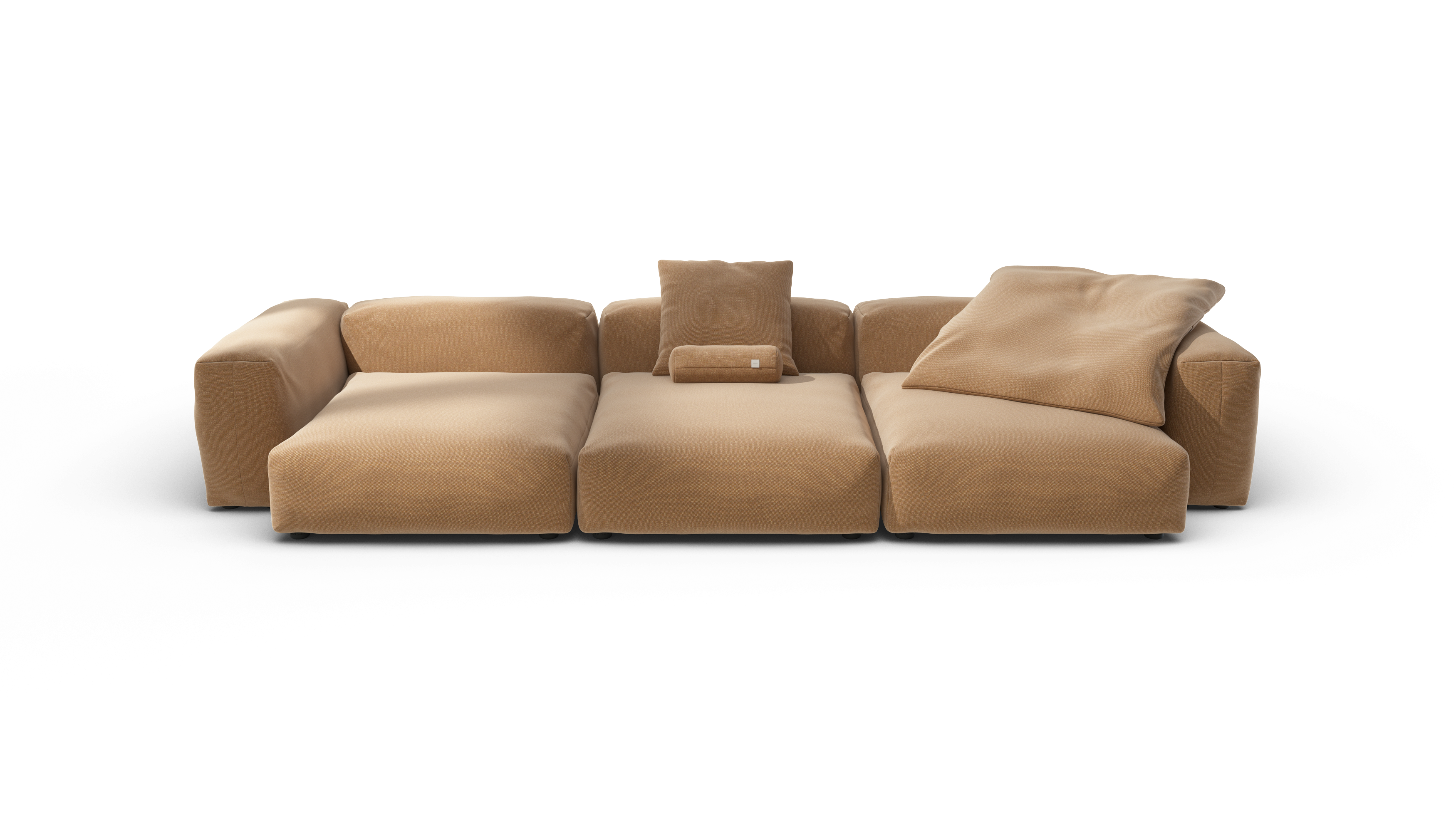 vetsak | Sofa Set 05 - Pique - Wheat | Sofa Modulable | 5 Places | Grand Sofa | Sofa d'angle