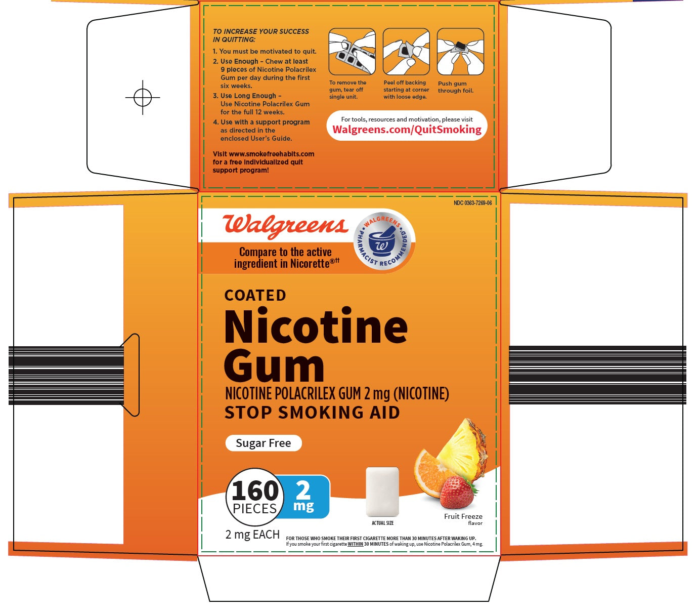 Walgreen Co. Nicotine Gum Drug Facts