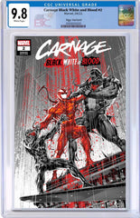 CARNAGE BLACK WHITE AND BLOOD #2 KAEL EXCLUSIVE VARIANT CGC 9.8 (INSTOCK)